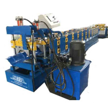Hydraulic roll forming machine for roofing ridge